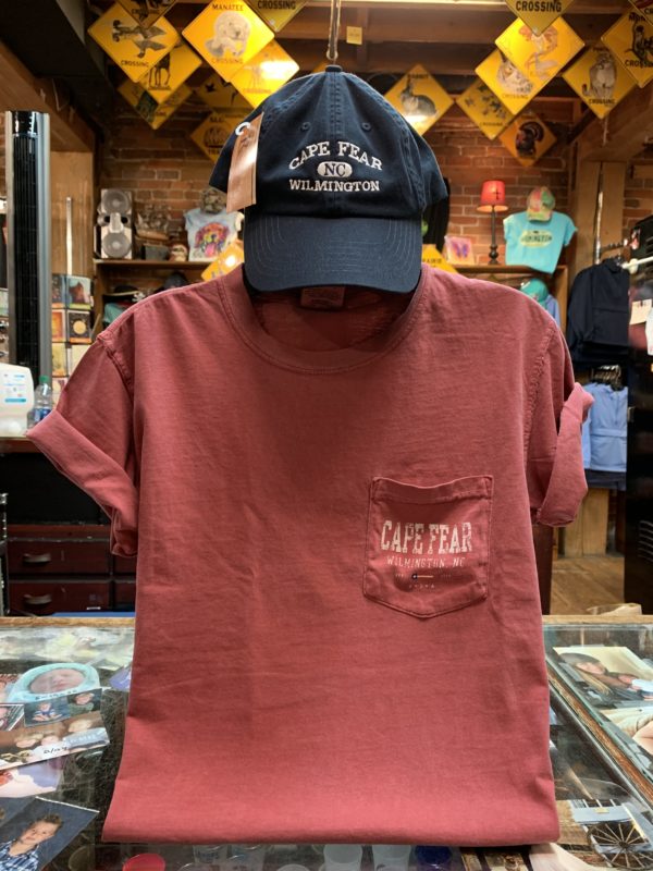 Cape Fear Pocket Tee- Crimson