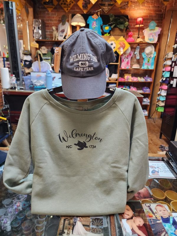 Ladies Turtle Crew Sweatshirt- Sage