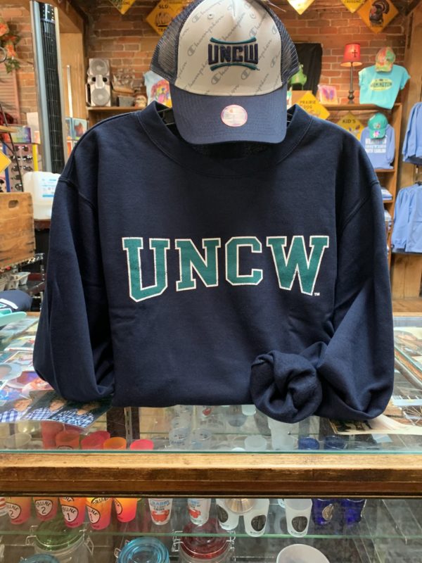 Navy UNCW Champion Crew Sweater
