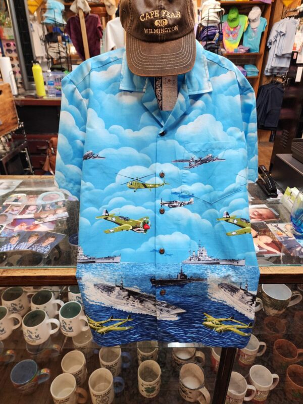 Military Hawaiian Shirt- Planes & Ships