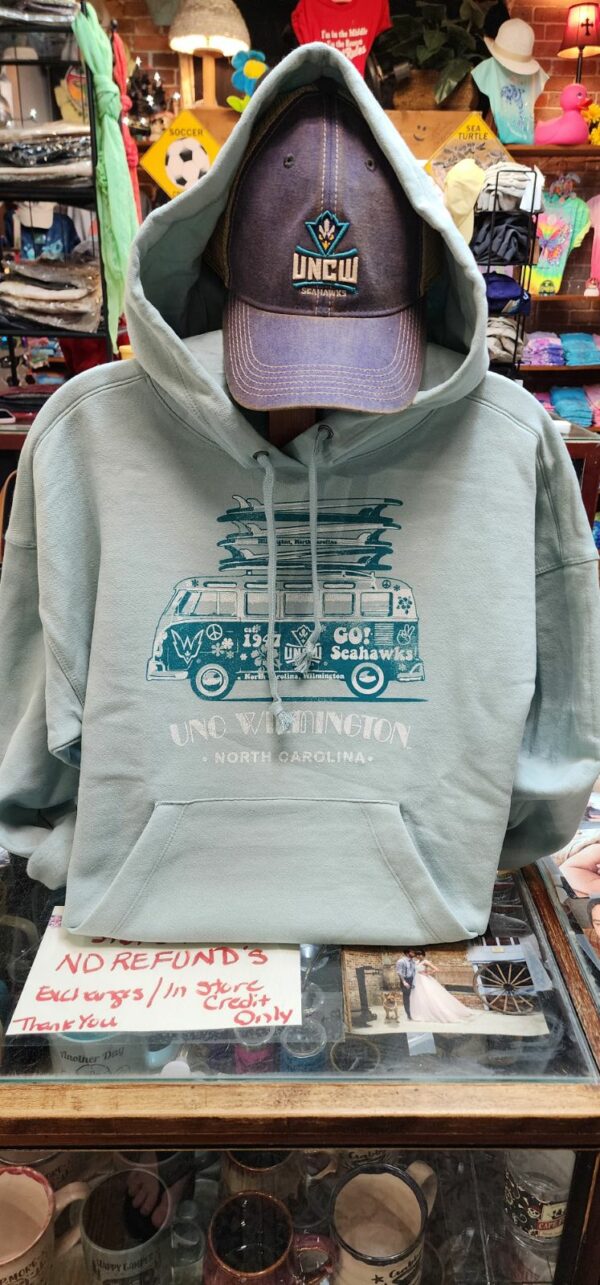 Ladies UNCW Champion Retro Van Hoody