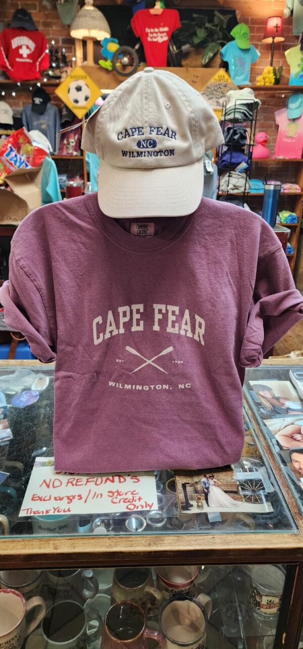 Cape Fear Crossed Boat Oars Tee- Wine
