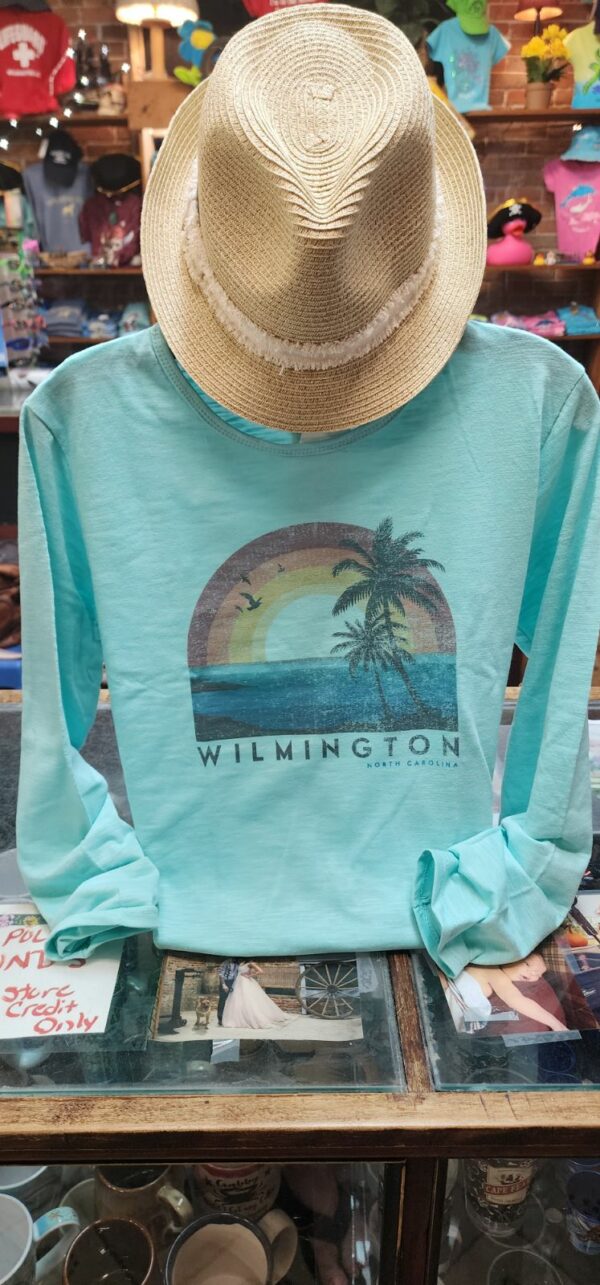 Rainbow Beach Long Sleeve Tee- Mint