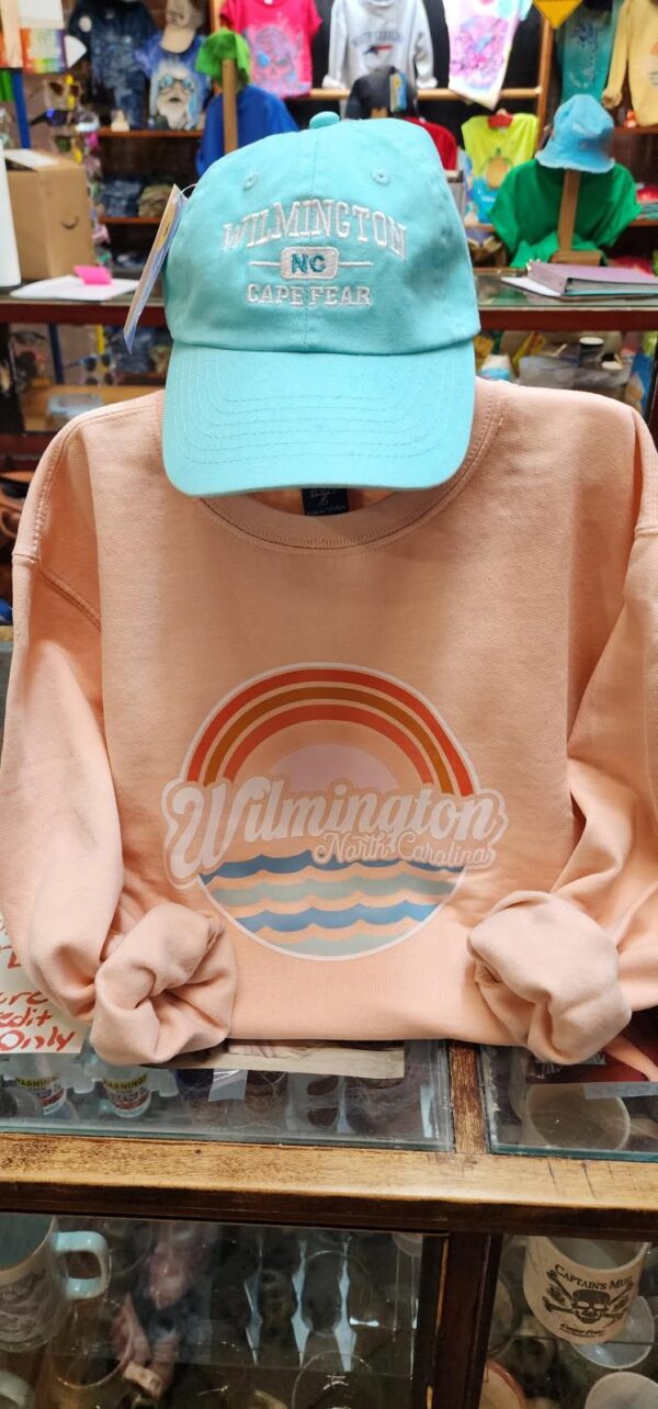 Girls Wilmington Crew Sweater- Orange