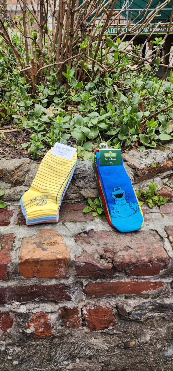 Library Card Socks 3 Pack (Left)