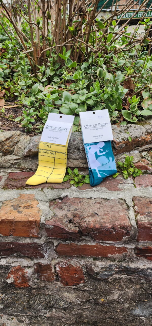 Library Card Socks (Left)