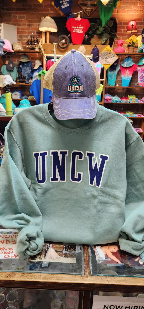 Teal UNCW Crew Sweater