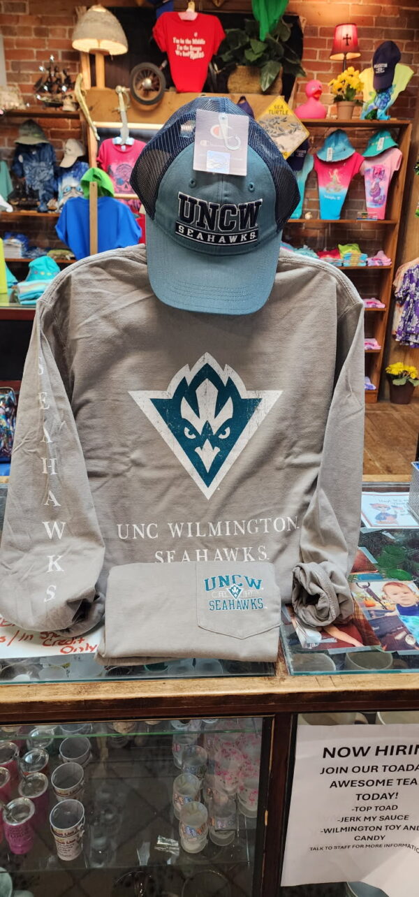 UNCW Long Sleeve Pocket Tee